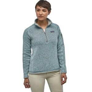 Patagonia Light Blue Zip-Up Sweater
